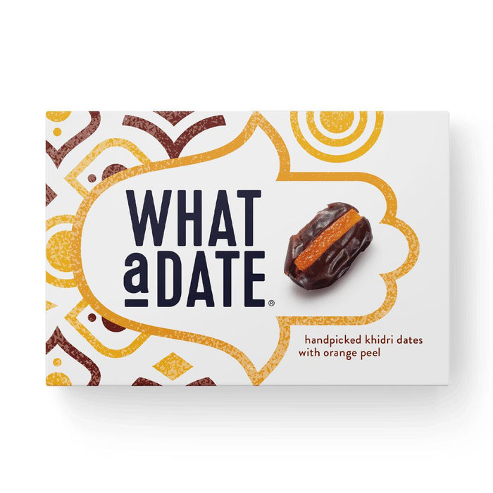 WHAT a DATE Handpicked Organic Khidri Dates with Candied Orange Peel (200g) - LemonSalt