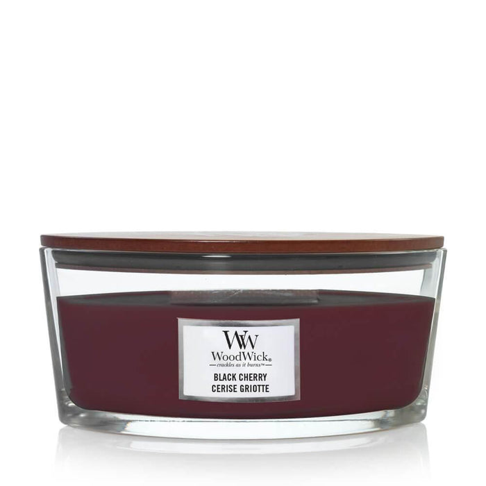 WoodWick Black Cherry Ellipse Scented Candle (453g)