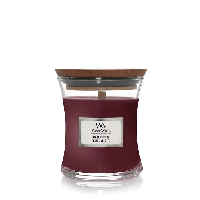WoodWick Black Cherry Mini Hourglass (85g) - LemonSalt