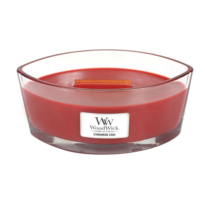 WoodWick Cinnamon Chai Ellipse Scented Candle (453g)