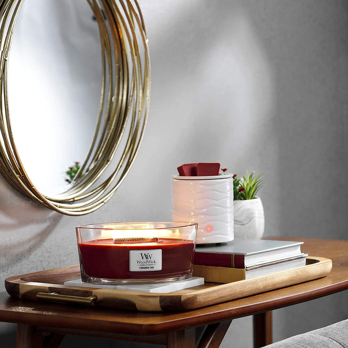 WoodWick Cinnamon Chai Ellipse Scented Candle (453g)