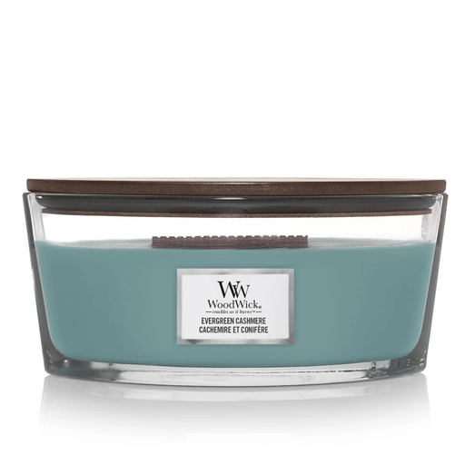 WoodWick Evergreen Cashmere Ellipse Candle | {{ collection.title }}