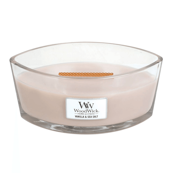 WoodWick Vanilla & Sea Salt Ellipse Candle (453g)