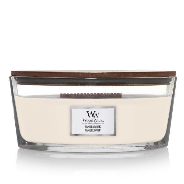 WoodWick Vanilla Musk Ellipse Scented Candle Candles & Diffusers
