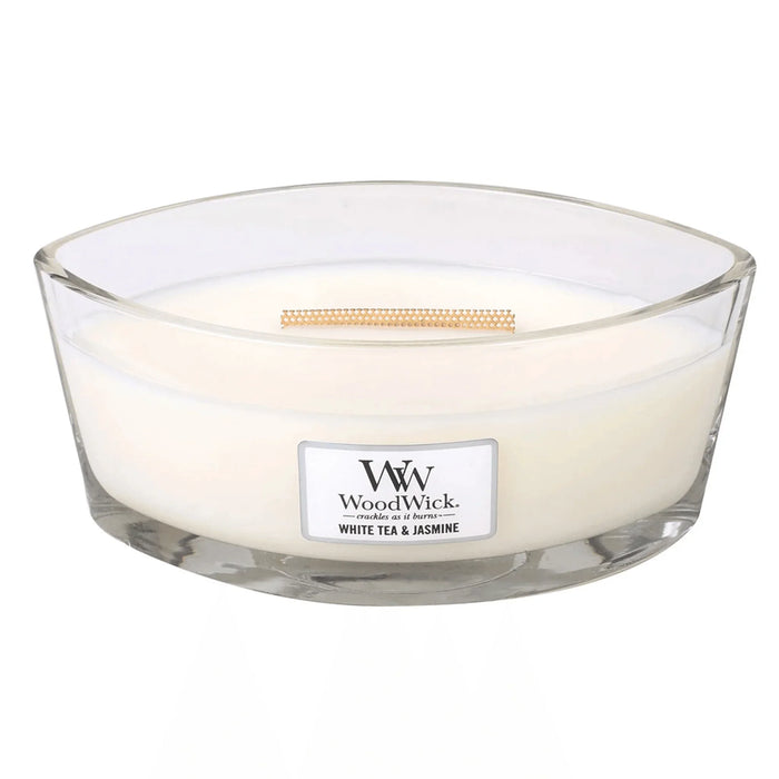 WoodWick White Tea Jasmine Ellipse Candle (453g)