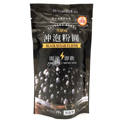 WuFuYuan Instant Tapioca Pearls - Black Sugar Flavour (210g) - LemonSalt
