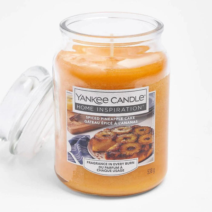 Yankee Candle Large Scented Candle Jar - Spiced Pineapple Cake | {{ collection.title }}