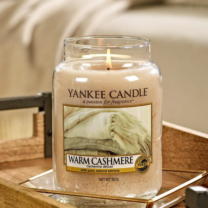 Yankee Candle Large Scented Candle Jar - Warm Cashmere | {{ collection.title }}