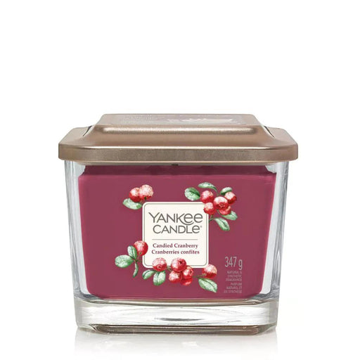 Yankee Candle Medium Elevated Scented Candle - Candied Cranberry | {{ collection.title }}