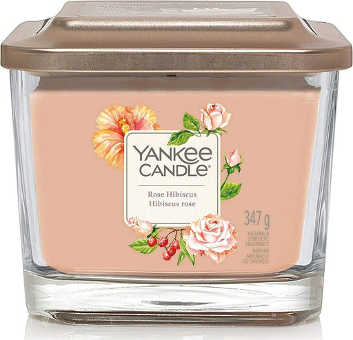 Yankee Candle Medium Elevated Scented Candle - Rose Hibiscus | {{ collection.title }}