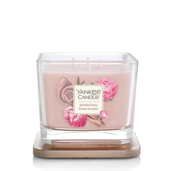 Yankee Candle Medium Elevated Scented Candle - Salt Mist Peony | {{ collection.title }}