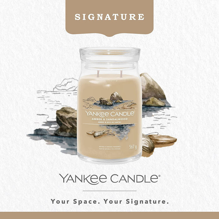 Yankee Candle Signature Large Jar - Amber & Sandalwood | {{ collection.title }}