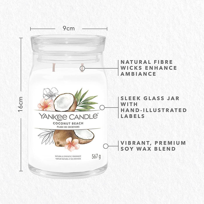 Yankee Candle Signature Large Jar - Coconut Beach Scented Candle