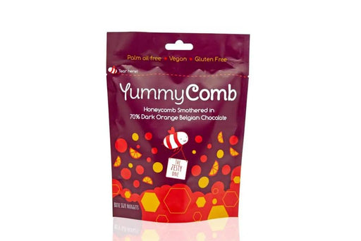 YummyComb - Honeycomb Smothered In 70% Dark Orange Belgian Chocolate (100g) | {{ collection.title }}