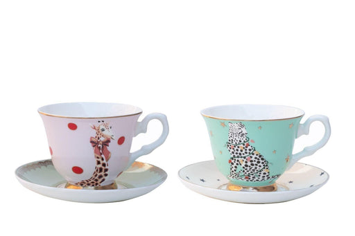 Yvonne Ellen Set of 2 Christmas Cup and Saucer | {{ collection.title }}