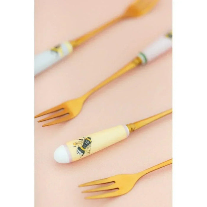 Yvonne Ellen Set of 4 Bee Cake Forks