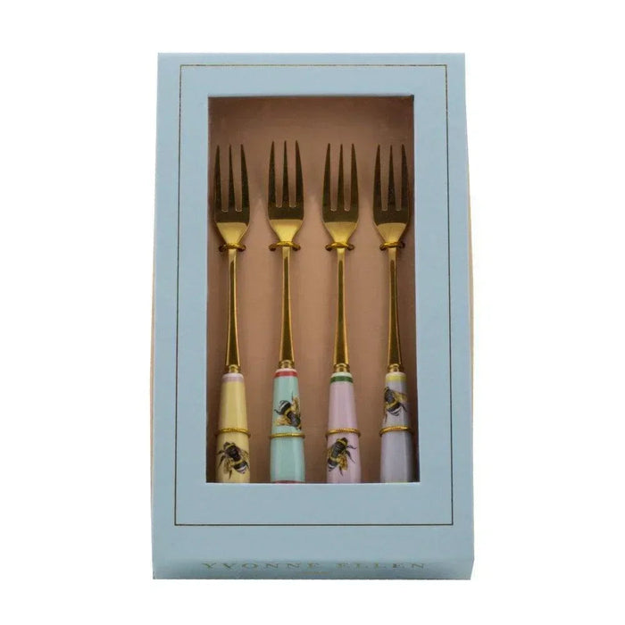 Yvonne Ellen Set of 4 Bee Cake Forks