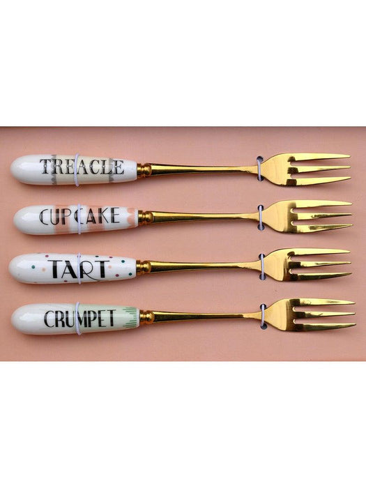 Yvonne Ellen Set of 4 Cheeky Cake Forks | {{ collection.title }}