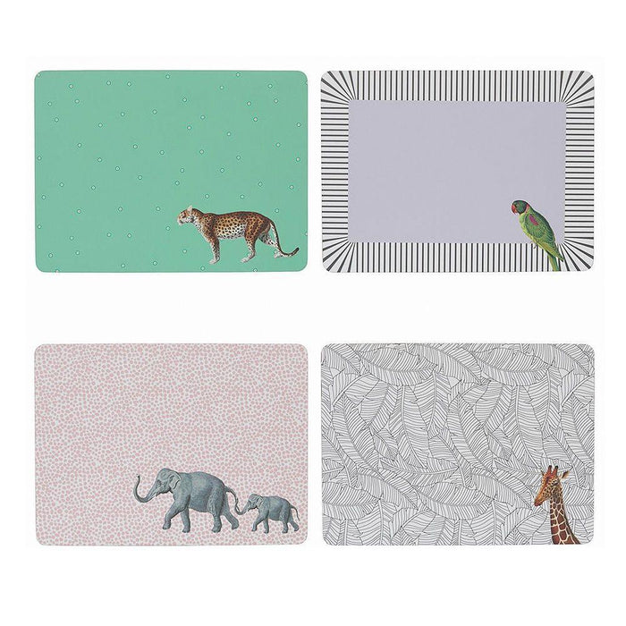 Yvonne Ellen Set of 4 Mixed Animal Placemats | {{ collection.title }}