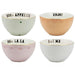Yvonne Ellen Set of 4 Slogan Cereal bowls | {{ collection.title }}
