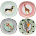 Yvonne Ellen Set of 4 Square Animal Tea Plates (16cm) | {{ collection.title }}