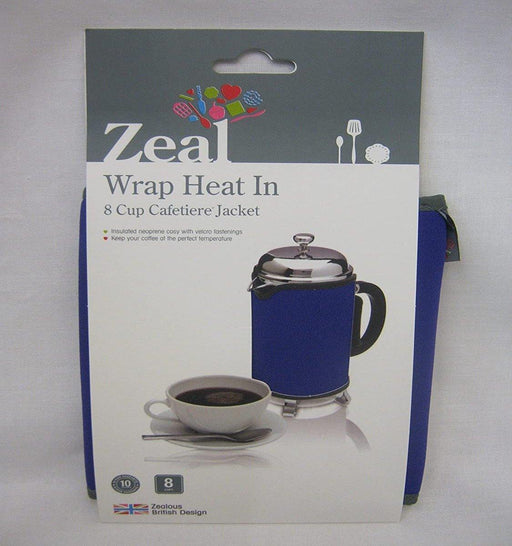 Zeal 8 Cup Cafetiere Insulated Purple Jacket - LemonSalt