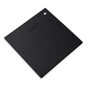Zeal Large Silicone Heat Resistant Trivet Mats - Black (22cm)