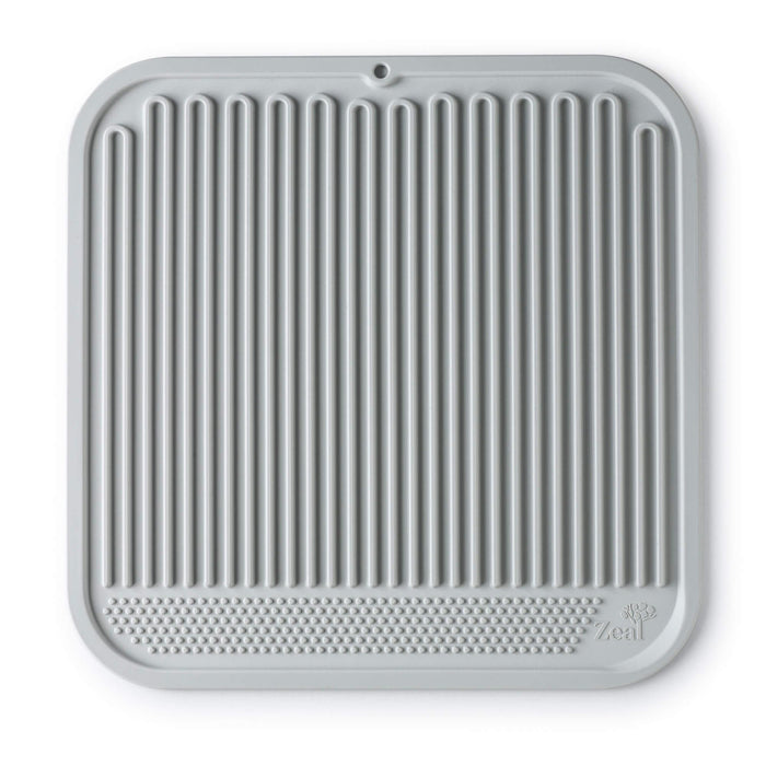 Zeal Silicone Draining Mat - Dark Grey (31cm) - LemonSalt