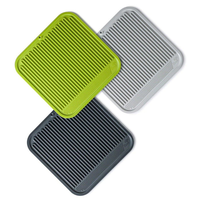 Zeal Silicone Draining Mat - Dark Grey (31cm) - LemonSalt