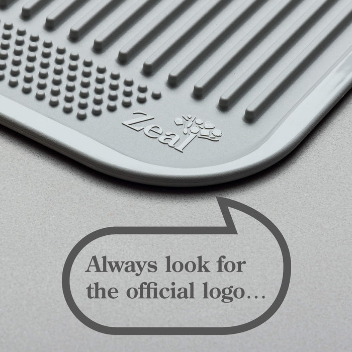 Zeal Silicone Draining Mat - Dark Grey (31cm) - LemonSalt