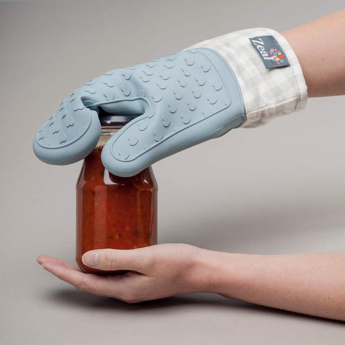 Zeal Silicone Duck Egg Blue Single Oven Glove - LemonSalt