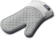 Zeal Silicone French Grey/Gingham Single Oven Glove