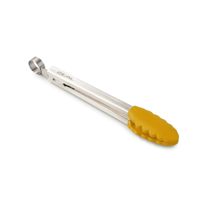 Zeal Silicone Mini Tongs - Mustard (20cm) - LemonSalt