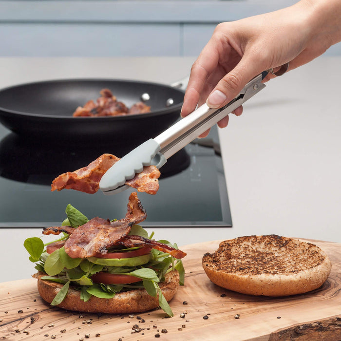 Zeal Silicone Mini Tongs - Rose Pink (20cm) - LemonSalt