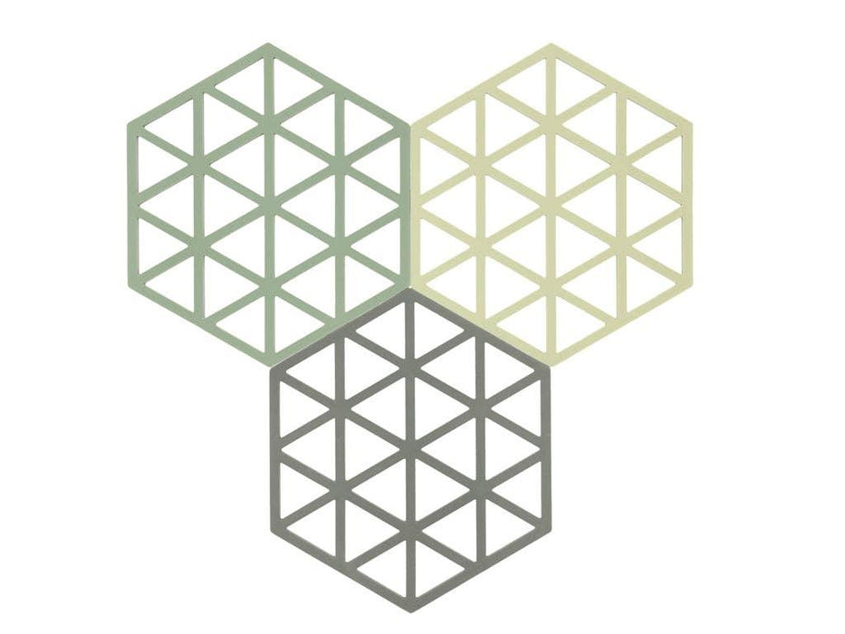 Zone Denmark - Trivet Triangles 3 pcs Rosemary/Matcha/Olive Taupe - LemonSalt