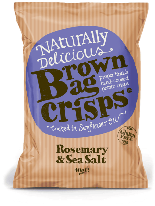 Brown Bag Crisps - Rosemary And Sea Salt Crisps (40g) | {{ collection.title }}