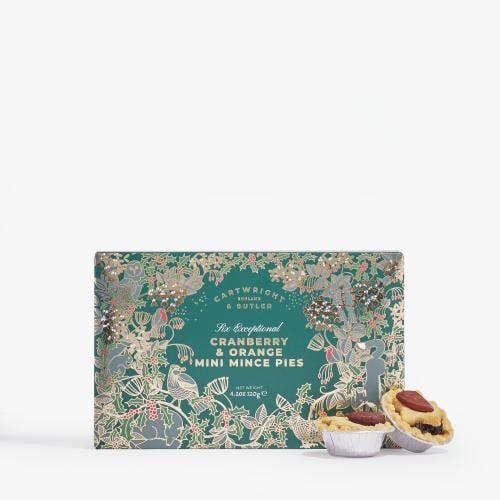 Cartwright & Butler Cranberry & Orange Mini Mince Pies in Carton (120g) | {{ collection.title }}