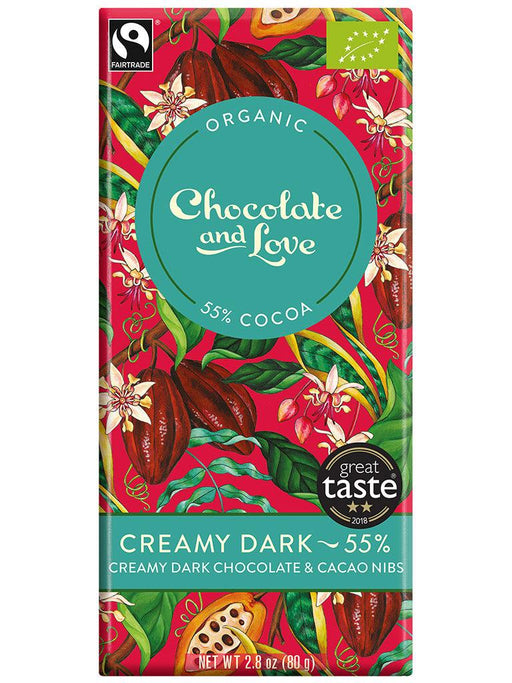 Chocolate And Love Creamy Dark Chocolate Slab (80g) | {{ collection.title }}