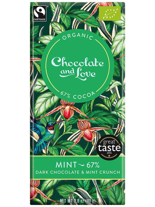 Chocolate And Love Mint Bar Chocolate Slab (80g) | {{ collection.title }}