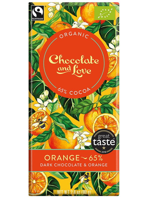 Chocolate And Love Orange Chocolate Slab (80g) | {{ collection.title }}