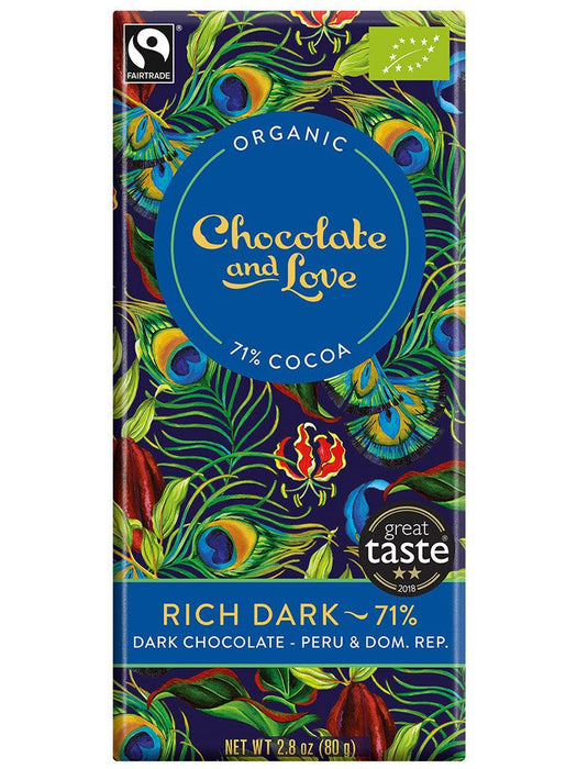Chocolate And Love Rich Dark Chocolate Slab(80g) | {{ collection.title }}
