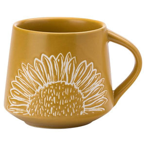DMD Artisan Flower Yellow Wax Resist Mug | {{ collection.title }}