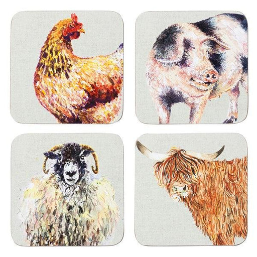 DMD Foxwood Home Country Life Coasters (Set of 4) | {{ collection.title }}