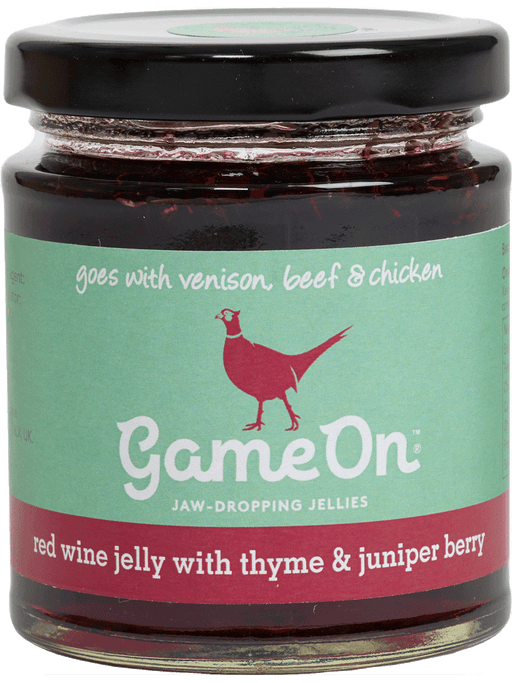 Game On Red Wine Jelly With Thyme & Juniper (195g) | {{ collection.title }}