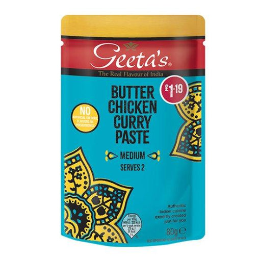 Geeta's Butter Chicken Paste (80g) | {{ collection.title }}