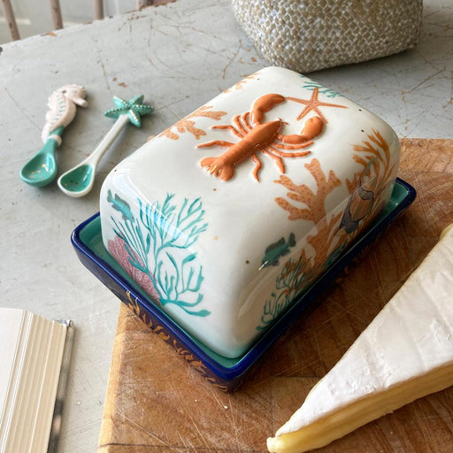 House Of Disaster Coral Lobster Butter Dish | {{ collection.title }}