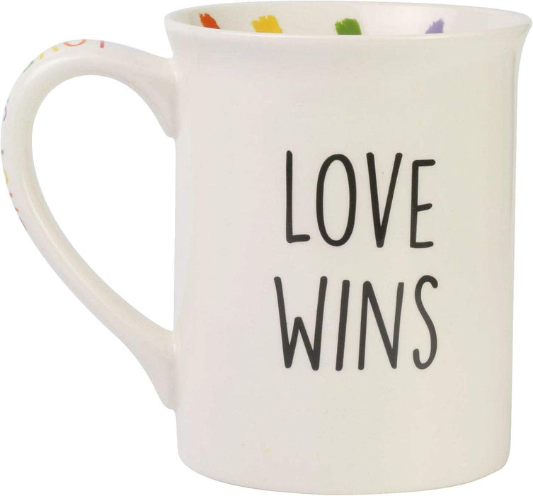 Our Name is Mud Rainbow Pride Heart Glitter Coffee Mug | {{ collection.title }}