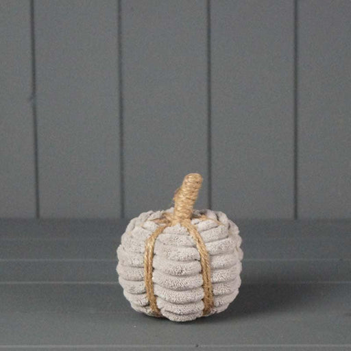The Satchville Gift Co. - Grey Fabric Pumpkin (12cm) | {{ collection.title }}