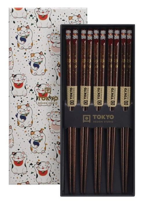 Tokyo Design Studio Chopstick Giftset - Luckycat (5 Pairs) | {{ collection.title }}