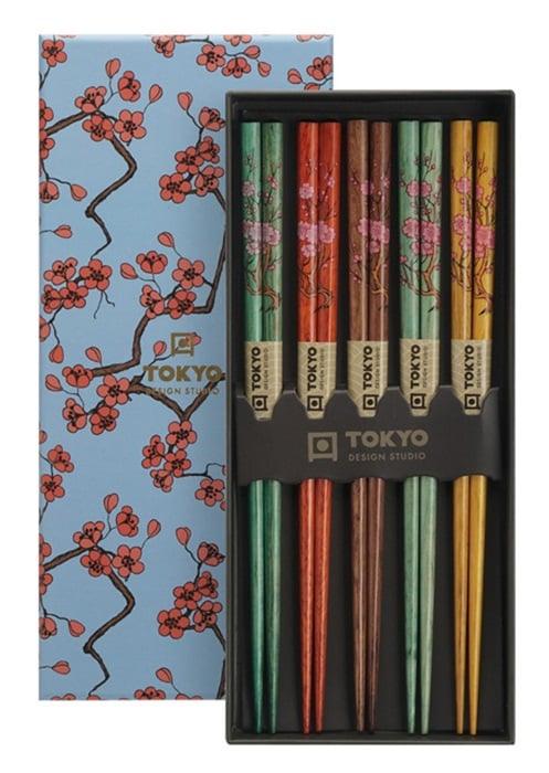 Tokyo Design Studio Chopstick Giftset - Sakura (5 Pairs) | {{ collection.title }}